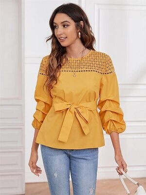 Women's Blouse Plain Daily Work Weekend