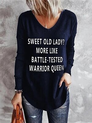 Women's T shirt Tee Letter Casual Daily