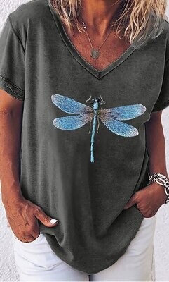 casual v-neck woman t-shirt