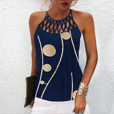 Women's Tank Top Polka Dot Casual Weekend