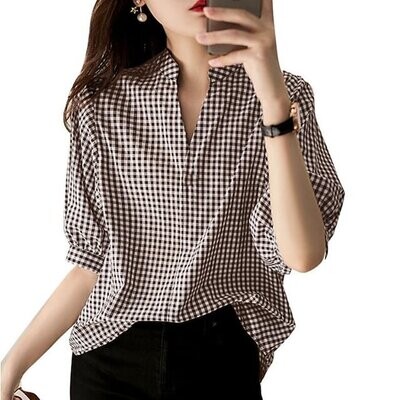 Women's Shirt Plaid Daily Weekend