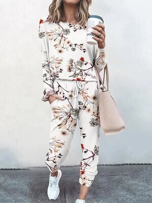 Women's Active Streetwear Floral Graphic