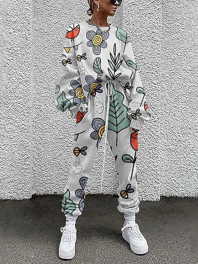 Women's Active Streetwear Graphic 3D, Color: Green