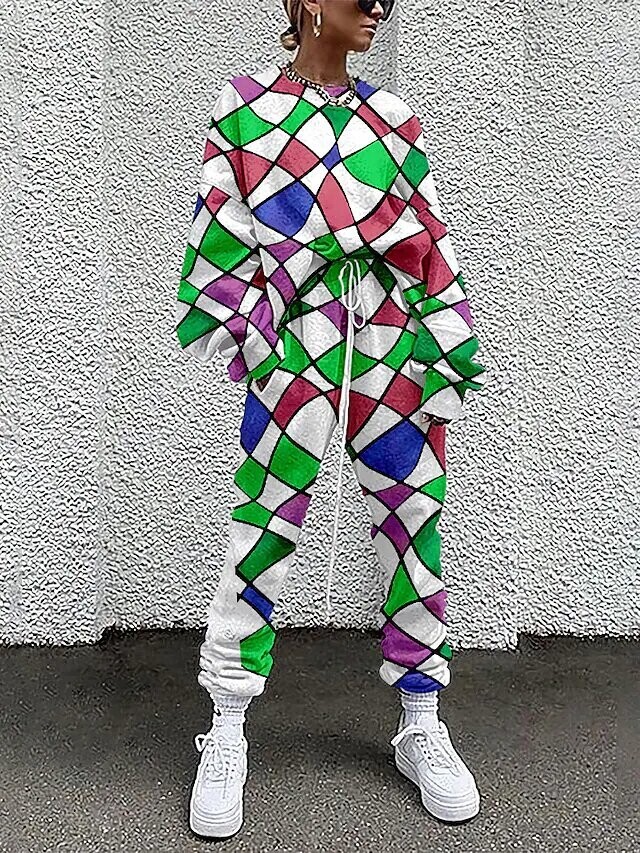 Women's Active Streetwear Color, Color: Green