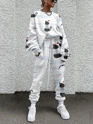 Women's Active Streetwear Cat Sports