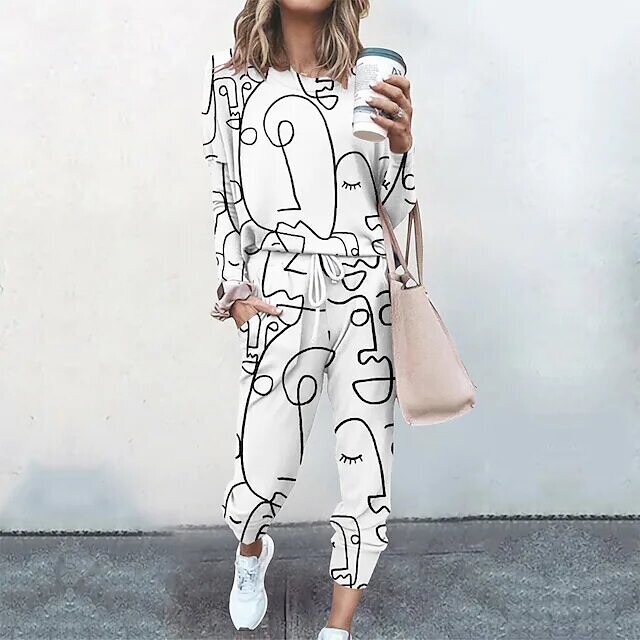 Women's Streetwear Cinched Graphic, Color: White