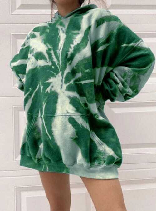 Women's Hoodie Sweatshirt, Color: Green