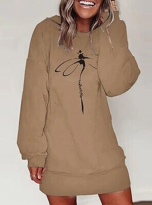 Women's Hoodie Dress Animal