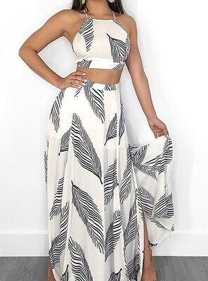 Women's Crop Top Tank Top Skirt Sets