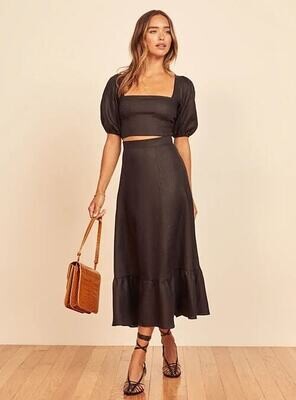 Women's Crop Top Skirt Sets Basic