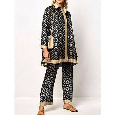 Women's Blouse Shirt Pants Sets