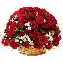 Cesta de Rosas Nacionais