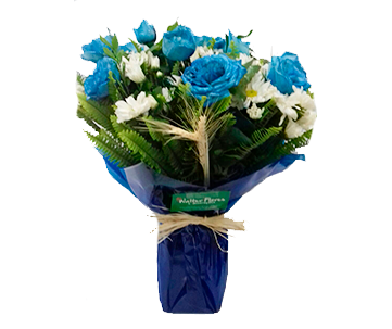 Arranjo Rosas Azuis