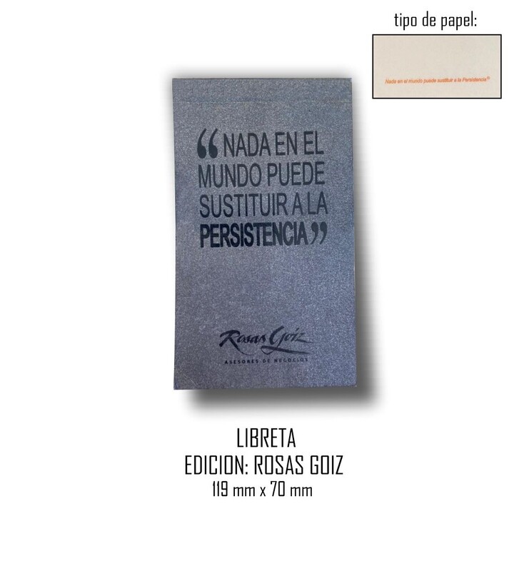 Libreta Edición: Rosas Goiz 119 mm x 70 mm