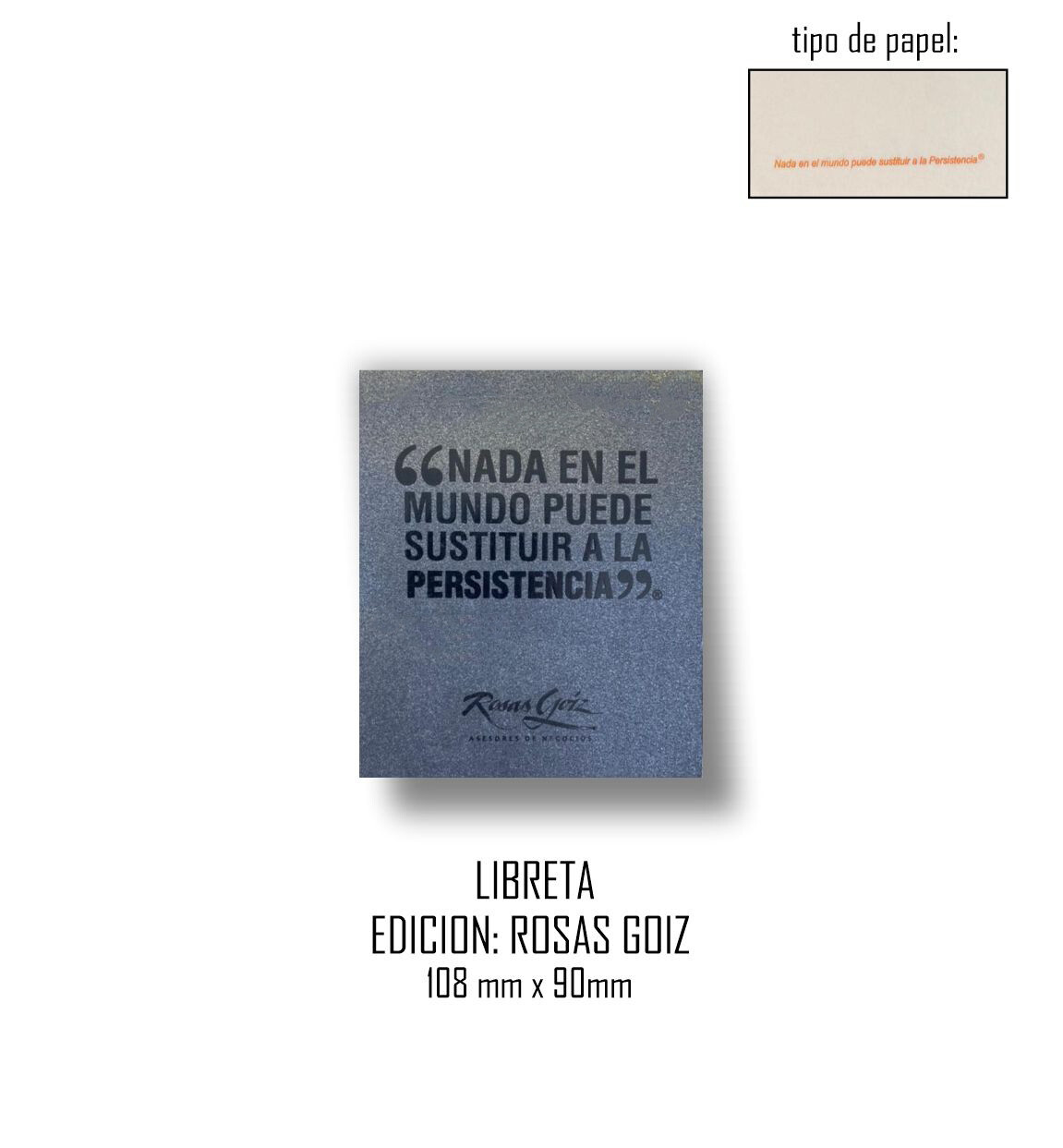 Libreta Edición: Rosas Goiz 108mm x 90mm