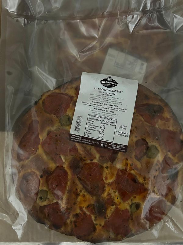 Focaccia Barese Sottovuoto