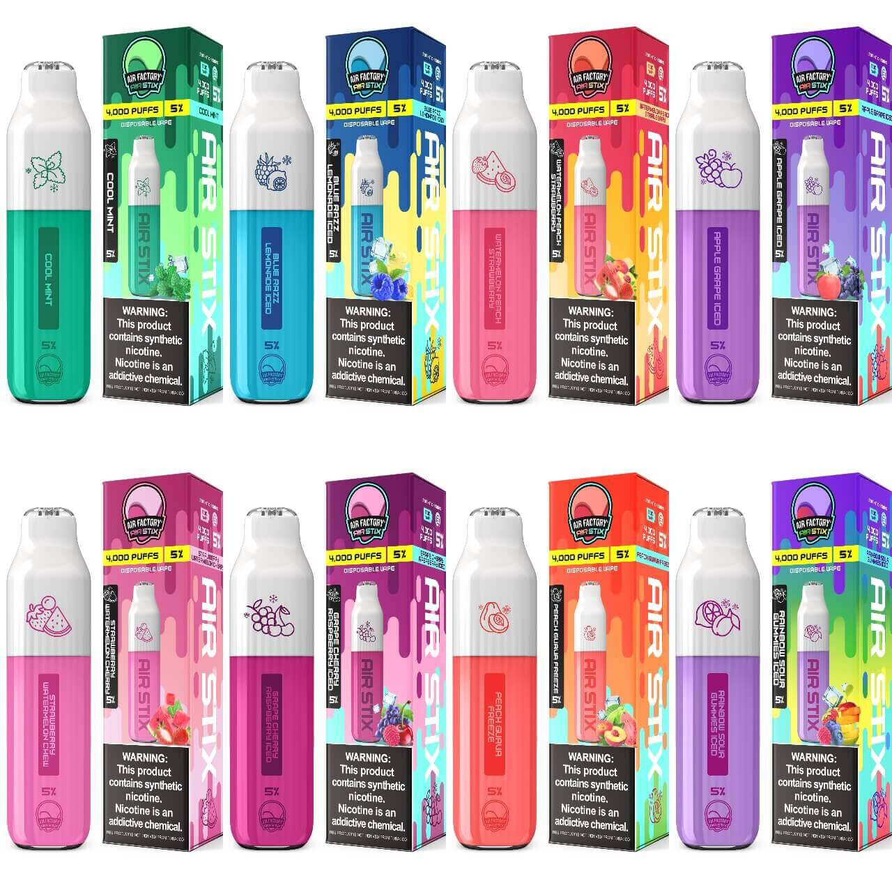 ​Air Stix 3000 8ml Disposable Vape - Air Factory