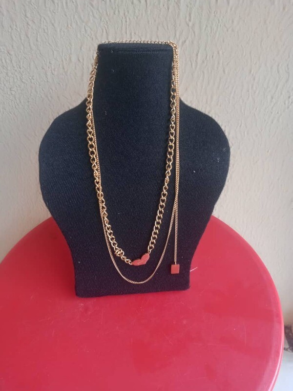 Exotic Gold plated and bead chain