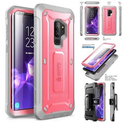 Case Galaxy S9 Plus Rosado Supcase Armadura Carcasa 360 Case Galaxy S9 Plus Rosado Supcase Armadura Carcasa 360