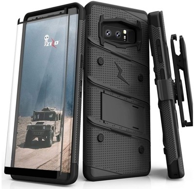 Case Funda Galaxy Note 8 Z-bold c/ Vidrio Templado Negro Total