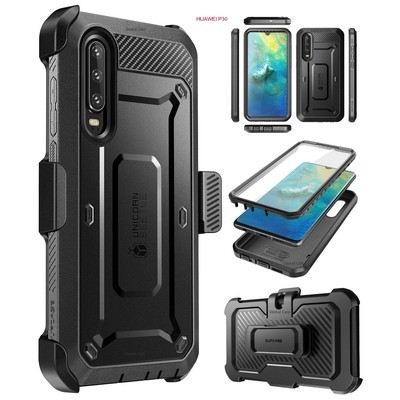 Case Huawei P30 Normal Super Carcasa 360 c/ Mica c/ Tapa Gancho para Correa Case Huawei P30 Normal Super Carcasa 360 c/ Mica c/ Tapa Gancho para Correa