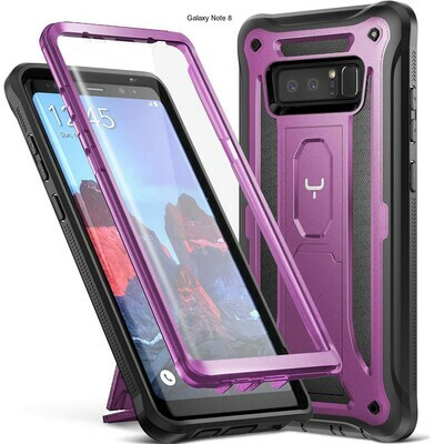 Case Galaxy Note 8 Morado Super Carcasa 360 c/ Parador c/ Mica Case Galaxy Note 8 Morado Super Carcasa 360 c/ Parador c/ Mica