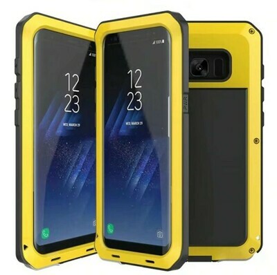 Case Samsung Galaxy Note 8 Metal Protector 360 Armadura Amarillo Negra