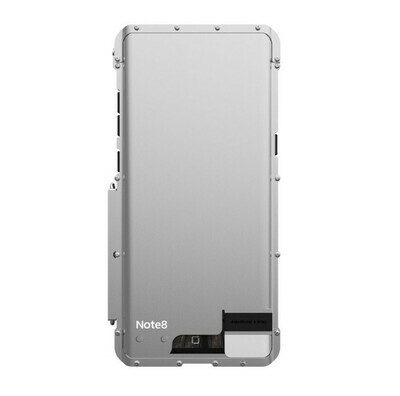 Case Galaxy Note 8 Metal Acero Empernado c/ Policarbonato Tapa Parante Plata