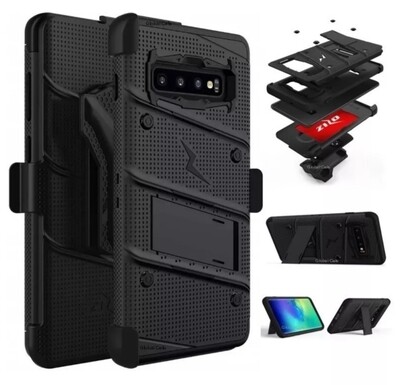 Case Galaxy S10 Normal en Negro c/ Parador c/ Tapa Gancho Correa de 3 Partes Case Galaxy S10 Normal en Negro c/ Parador c/ Tapa Gancho Correa de 3 Partes