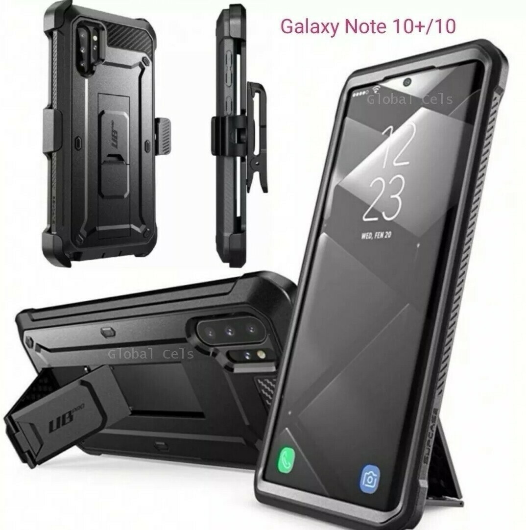 Case Galaxy Note 10 Plus Note 10+ Funda 360° c/ Tapa Gancho Correa c/ Soporte Inclinable