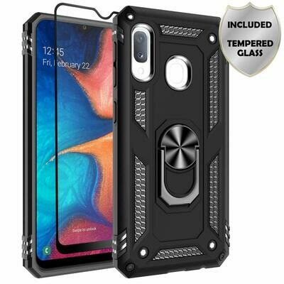 Case Galaxy A10E c/ Vidrio Templado c/ Parador Anillo Metal Case Galaxy A10E c/ Vidrio Templado c/ Parador Anillo Metal