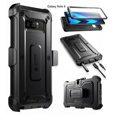 Case Protector Galaxy Note 8 Carcasa USA 360 c/ Mica c/ Gancho para llevar en Correa Case Protector Galaxy Note 8 Carcasa USA 360 c/ Mica c/ Gancho para llevar en Correa