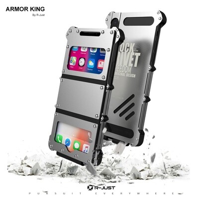 Case iPhone X iPhone Xs Max Tapa Acero Protector Armor King