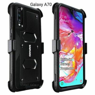 Case Protector Galaxy A70 2019 Recio de 3 partes c/ Mica c/ Clip Correa Case Protector Galaxy A70 2019 Recio de 3 partes c/ Mica c/ Clip Correa