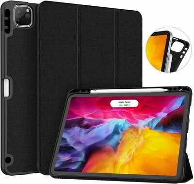 Case Flip iPad Pro 11 2020 c/ Soporte Lápiz c/ Apagado Automático Negro
