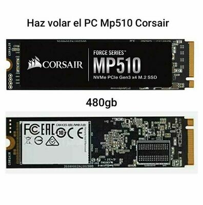 SSD M2 3480 mb/sec Disco Sólido Corsair M2 NVMe 480Gb 22x80 Mp510 Super Rápido SSD M2 3480 mb/sec Disco Sólido Corsair M2 NVMe 480Gb 22x80 Mp510 Super Rápido