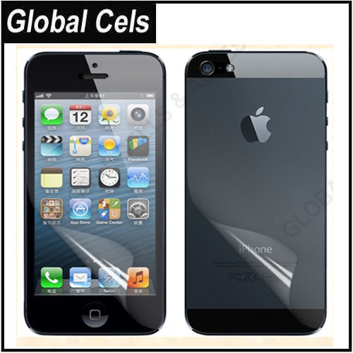 Protector de pantalla iPhone 5 de Alta Transparencia Antideslizante Adelante y Atrás
