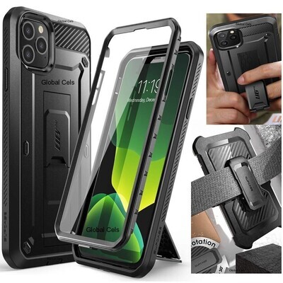 Case IPHONE 11 Pro Max de 6.5 SUPCASE c/ Mica c/ Parador c/ Tapa Gancho Negro Case IPHONE 11 Pro Max de 6.5 SUPCASE c/ Mica c/ Parador c/ Tapa Gancho Negro