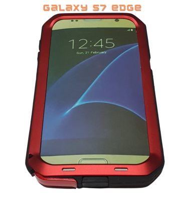 Case Galaxy S7 Edge Metal con Pernos protección 360 grados a todos los bordes