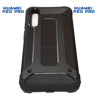 Case Huawei P20 Pro / P20 Antigolpes Super Reforzados de 2 partes de PC y tpu Negros