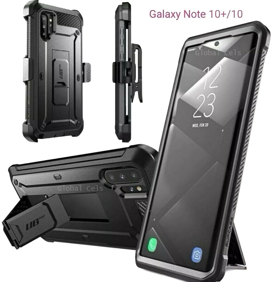 Case Galaxy Note 10 Normal Protector c/ Gancho Funda 360° c/ Parante Vertical y Horizontal