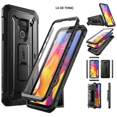 Case LG G8 Thinq Super Carcasa c/ Mica c/ Gancho Alta Protección en Caídas Case LG G8 Thinq Super Carcasa c/ Mica c/ Gancho Alta Protección en Caídas