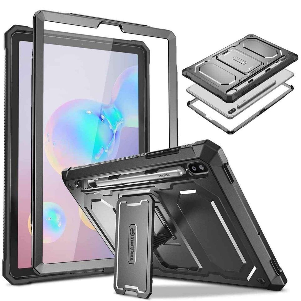 Carcasa Galaxy Tab S6 de 10,5" 2019 SM-T860/T865/T867 Funda 360 c/ Protector de pantalla y Soporte