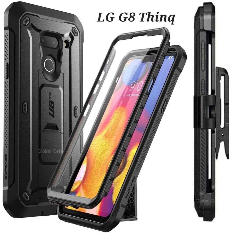 Case LG G8 / LG G8 ThinQ 2019 de cubierta completa funda 360 con parador y protector de pantalla