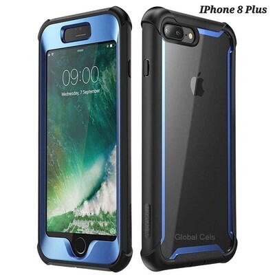 Carcasa iPhone 8 Plus / iPhone 7 Plus de Alta Calidad I-Blasón Ares - Azul Negro