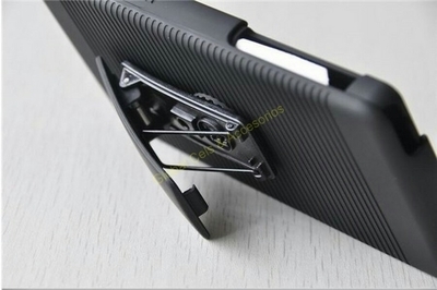 Estuche Holster para Sony Xperia Z2 con clip para correa y soporte para mesa 