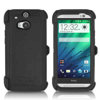 Case Otterbox Defender Htc One M8 Protector Extremo Gancho Correa Negra