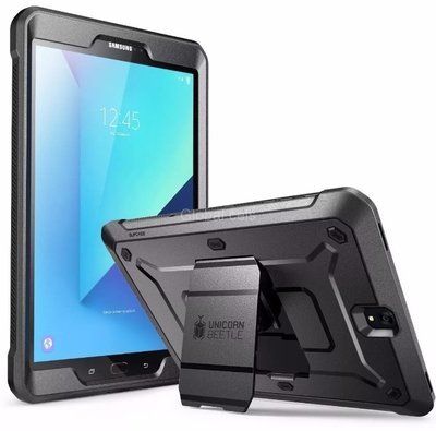 Case Galaxy Tab S3 de 9,7 Armadura con Parante Inclinable c/ MIca Antigolpes Negra