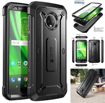 Case Funda Moto G6 Normal Supcase de Alta Protección c/ Mica c/ Gancho Case Funda Moto G6 Normal Supcase de Alta Protección c/ Mica c/ Gancho