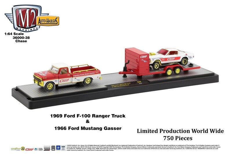 1969 FORD F-100 Ranger Truck &amp; &#39;66 Mustang Gasser  Chase